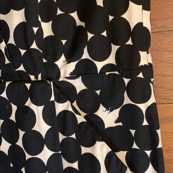 👗 Black and OffWhite Ann Taylor Dot Dress Sz8 EUC - Picture 3 of 6